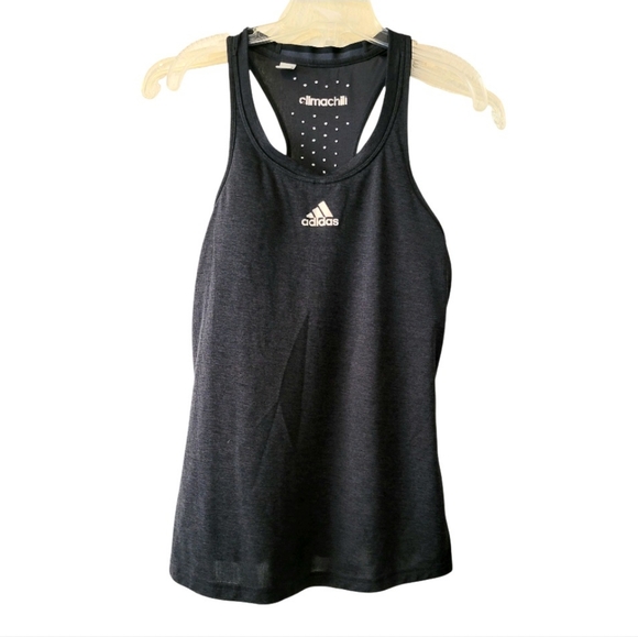 Adidas Women's Dark Gray Climachill Tank Top With Built In Bra Size Medium? - Picture 1 of 7
